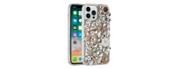 For iPhone 15 Bling Hybrid Case Cover - A