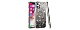 For iPhone 15 Bling Hybrid Case Cover - B