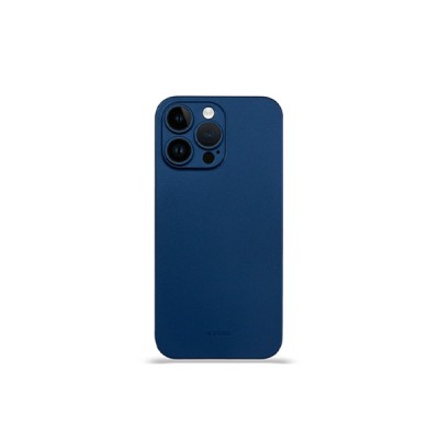 For iPhone 15 Fashion PU Vegan Chrome Edged Case Cover - Dark Blue