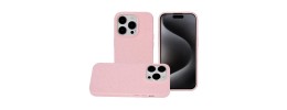 For iPhone 15 METKASE Bio-Degradable [WHEAT FIBER MATERIAL] Design Case - Pink
