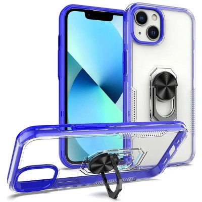 For iPhone 15 METKASE Rank Tough Strong Modern Fused Hybrid in Slide-Out Package - Blue