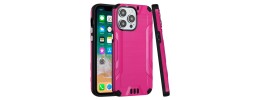 For iPhone 15 METKASE Rank Tough Strong Modern Fused Hybrid in Slide-Out Package - Light Pink