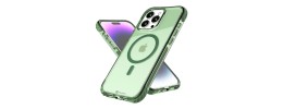 For iPhone 15 Matching Clear Transparent Circle Design Case Cover - Light Green