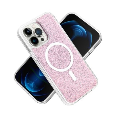 For iPhone 15 Plus Bling Hybrid Case Cover - A