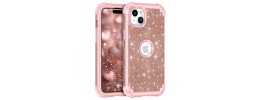 For iPhone 15 Plus Bling Hybrid Case Cover - I