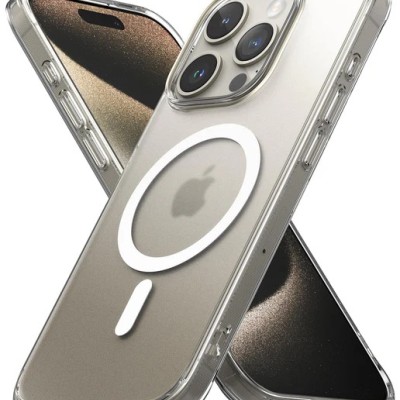 For iPhone 15 Plus CHIEF Oil Painted Magnetic Ring Stand Hybrid Case Cover - Silver