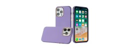 For iPhone 15 Plus Classy Slick Chromed Around Hybrid Case Cover - Dark Purple