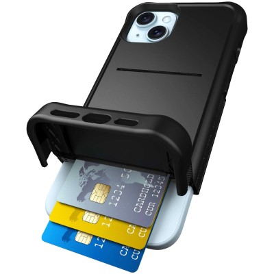 For iPhone 15 Plus Design Wallet ID Credit Card Money Holder with Magnetic Metal Closure including Lanyard - Dreams Come True