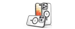 For iPhone 15 Plus Fusion Transparent Clear Hybrid Case Cover - Black