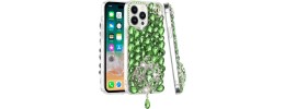 For iPhone 15 Plus Jewel Full Diamond Bling Case Cover - Green