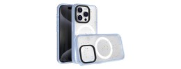 For iPhone 15 Plus METKASE Iridescent Spots [Magnetic Circle] Hybrid - Dark Blue+iridescent Spots