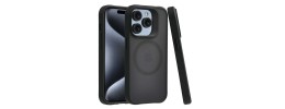 For iPhone 15 Plus METKASE New Premium [MAGNETIC CIRCLE] Shockproof Raised Camera Protection Hybrid - Smoke