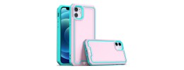 For iPhone 15 Plus METKASE Rank Tough Strong Modern Fused Hybrid in Slide-Out Package - Light Pink