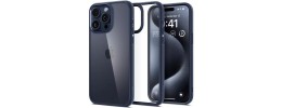 For iPhone 15 Plus METKASE Strong Tough Metallic Design Hybrid in Premium Slide-Out Package - Dark Blue