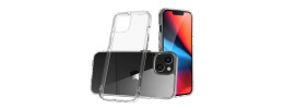 For iPhone 15 Plus PURE CRYSTAL Transparent Thick 2.0mm ShockProof Chromed Buttons Case Cover - Clear