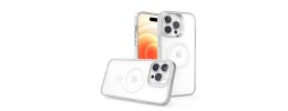 For iPhone 15 Plus PURE Transparent [Magnetic Circle] High Quality Ultra Thick Hybrid - Clear