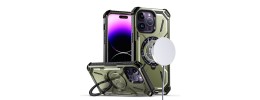 For iPhone 15 Plus Premium Circle [Magnetic Circle] KickKickstand - Light Green