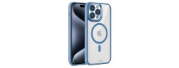 For iPhone 15 Plus Rank [Magnetic Circle] Tough Strong Modern Fused Hybrid - Blue