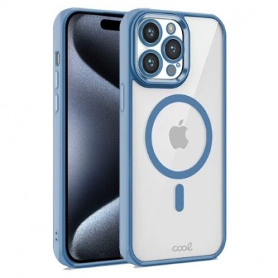 For iPhone 15 Plus Rank [Magnetic Circle] Tough Strong Modern Fused Hybrid - Blue