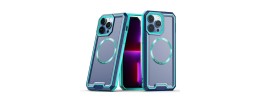 For iPhone 15 Plus Rank Tough Strong Modern Fused Hybrid Case Cover - Blue
