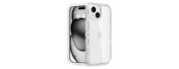 For iPhone 15 Plus Shockproof Transparent Thick TPU Case Cover - Clear