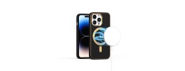 For iPhone 15 Plus Ultimate Quality PU Leather Hybrid Case Cover - Black