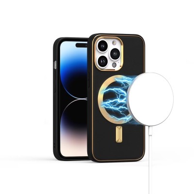 For iPhone 15 Plus Ultimate Quality PU Leather Hybrid Case Cover - Black