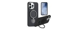 For iPhone 15 Plus/iPhone 14 Plus Sturdy Bracket Kickstand Magnetic Hybrid - Grey