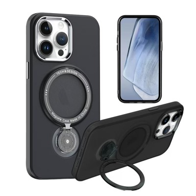 For iPhone 15 Plus/iPhone 14 Plus Sturdy Bracket Kickstand Magnetic Hybrid - Grey