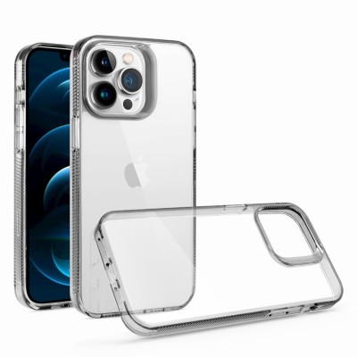 For iPhone 15 PlusPremium Transparent Thick 2.0mm PC TPU Hybrid - Smoke