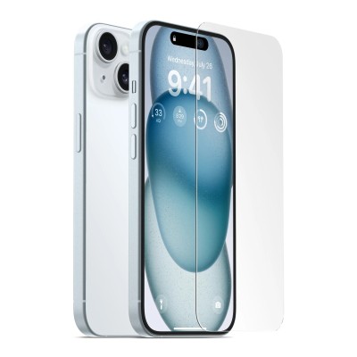 For iPhone 15 Premium Clear Full Glue Glass Tempered
