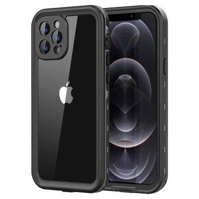 For iPhone 15 Premium PU Leather Square Heart Hybrid Case - Black