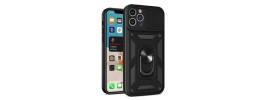 For iPhone 15 Pro Acrylic Tough 2.5mm Transparent ShockProof Hybrid Case Cover - Black