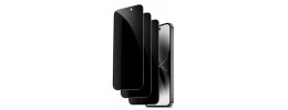 For iPhone 15 Pro Bulk White Paper Card Package Black edged Tempered Glass (Black)