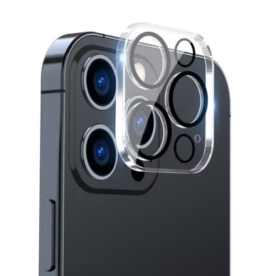 For iPhone 15 Pro Camera Lens Black Edge Tempered(2.5D)