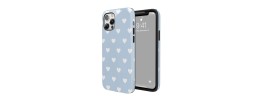 For iPhone 15 Pro Design Square Hearts Passion Case Cover - Teal
