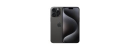 For iPhone 15 Pro Epoxy Glitter [Magnetic Circle] ShockProof Hybrid 2.5mm Thick - Black