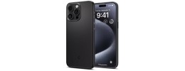 For iPhone 15 Pro Exquisite Tough Shockproof Hybrid Case Cover - Black