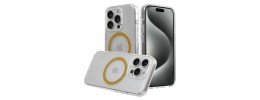 For iPhone 15 Pro METKASE EPOXY Transparent [MAGNETIC CIRCLE] Shockproof Hybrid - Epoxy