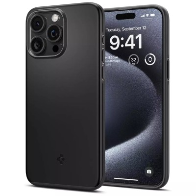 For iPhone 15 Pro METKASE Exquisite Tough Shockproof Hybrid in Slide-Out Package - Black/Black