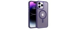For iPhone 15 Pro METKASE Exquisite Tough Shockproof Hybrid in Slide-Out Package - Dark Purple/Black