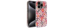 For iPhone 15 Pro METKASE Floral Design [Magnetic Circle] Transparent Hybrid - Bauhinia Orchid