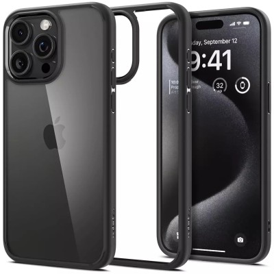 For iPhone 15 Pro METKASE Rank Tough Strong Modern Fused Hybrid in Slide-Out Package - Black