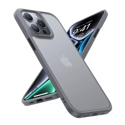 For iPhone 15 Pro METKASE Rank Tough Strong Modern Fused Hybrid in Slide-Out Package - Grey