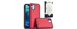 For iPhone 15 Pro METKASE Strong Tough Metallic Design Hybrid in Premium Slide-Out Package - Red
