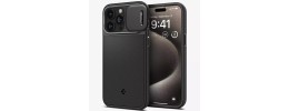 For iPhone 15 Pro Max METKASE Apple-Peel Stick PU Leather [Magnetic Circle] Premium Hybird Case - Black