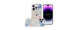 For iPhone 15 Pro Max METKASE Double Protection IMD Design Pattern [Magnetic Circle] Premium Case - Nightly Floral
