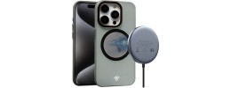 For iPhone 15 Pro Max / Ultra METKASE Iridescent Spots [Magnetic Circle] Hybrid - Dark Blue+iridescent Spots
