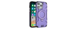 For iPhone 15 Pro Premium Circle [Magnetic Circle] KickKickstand - Light Purple