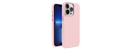 For iPhone 15 Pro Premium LIQUID Silicone with Metal Buttons and Camera Edges Case Cover - Pink